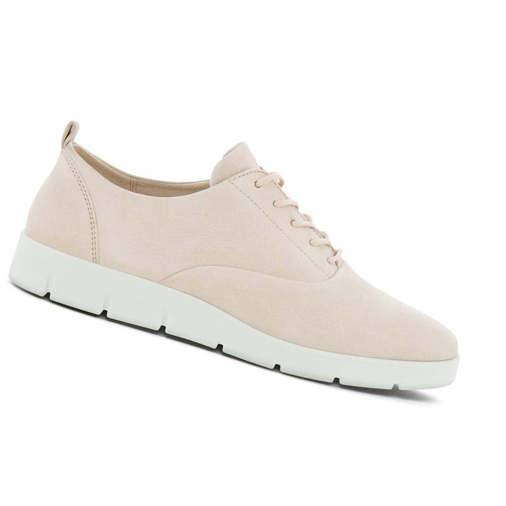 Women\'s Ecco Bella Laced Casual Shoes Beige | SG 58UZG